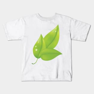 Morning Dew Leaf Kids T-Shirt